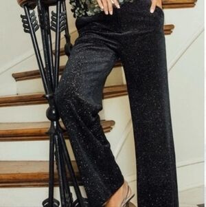 NWT Vincent Camuto Plus Shimmer Black Women's Pants